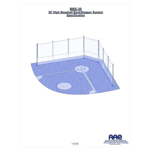 BallStopper Backstop Netting - 30' (BBS-30)