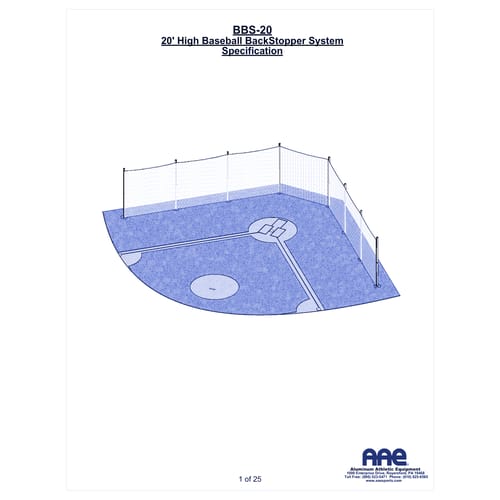 BallStopper Backstop Netting - 20' (BBS-20)