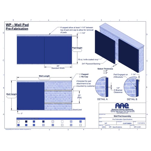 Backstop Wall Padding (WP)