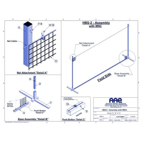 BallStopper Sports Netting - 10' Portable (HBS-2)