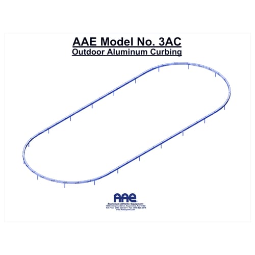 Outdoor Track Aluminum Curbing (3AC)