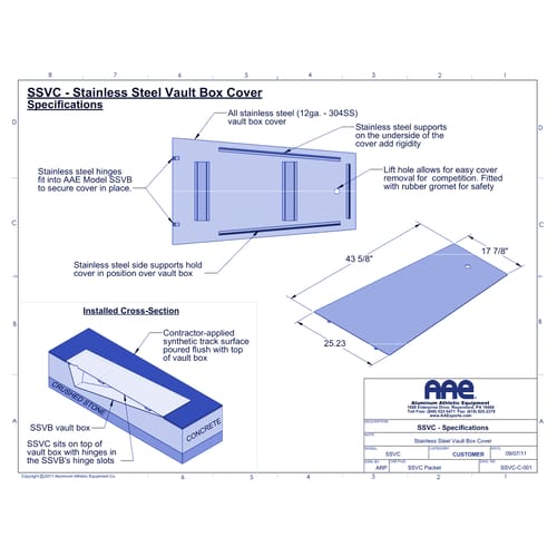 Stainless Steel Vault Box Cover (SSVC)