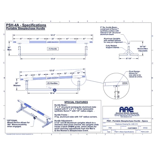 Portable Steeplechase Barrier (PSH)