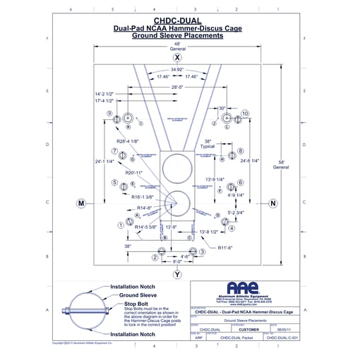 Standard Height / Dual Pad - 20' (CHDC-DUAL)