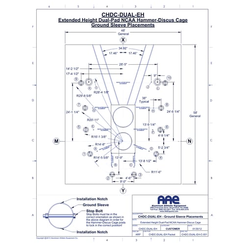 Extended Height / Dual Pad - 24' (CHDC-DUAL-EH)
