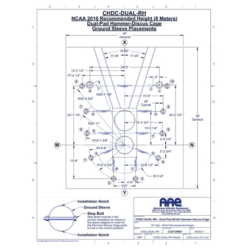 Recommended Height / Dual Pad - 33' (CHDC-DUAL-RH)