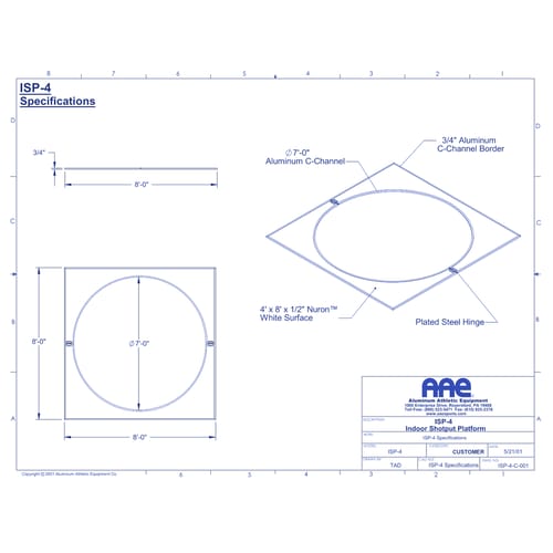 Indoor Shot Put Platform (ISP-4)