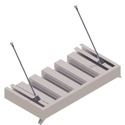 Super Lumideck Hanger Rod - Corrugated Soffit