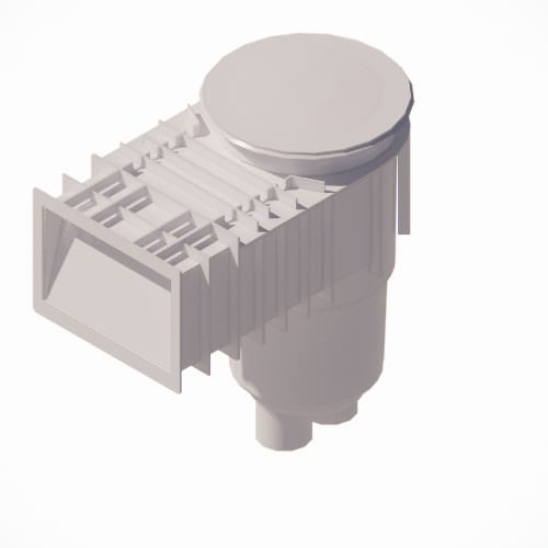Flow Star® Skimmer with Flush Face 4" Extension, Float Assembly, Basket, Lid and Collar Part (SKR14xxx)