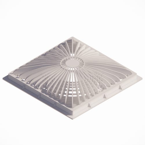 12" Square MoFlow™ Suction Outlet Cover and Mud Frame (12MFxxx)