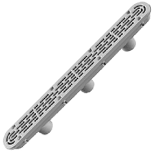 32CDFLxxx: 32" Channel Drain Flat Grate Anti-Entrapment Suction Outlet Cover and PVC Three-Port Manufactured Sump