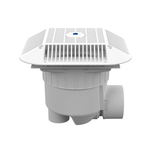 14" Square Anti-Entrapment Suction Outlet with PVC Side 3" Socket x 4" Spigot Port Sump (914xxxSSB)