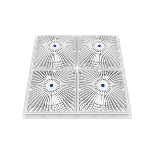 18" Square Mud Frame with Four 9" Square MoFlow™ Suction Outlet Covers (18MFxxx)