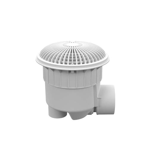 10" Round MoFlow™ Suction Outlet Cover with PVC Side 3" Socket x 4" Spigot Port Sump (10MFxxxSSB)