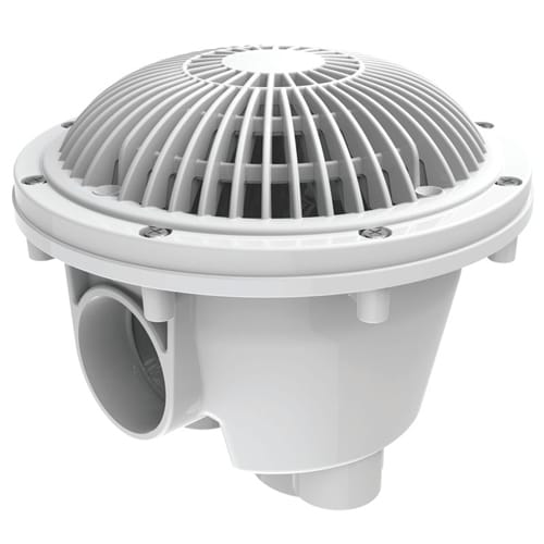 8" Round MoFlow™ Suction Outlet Cover with PVC Side Port 3" Socket x 4" Spigot Sump (8MFxxxSSB) preview 4