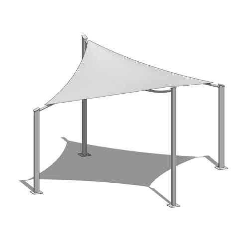 Kwikshade - 12ft: Tensioned Hyperbolic Shade Sail