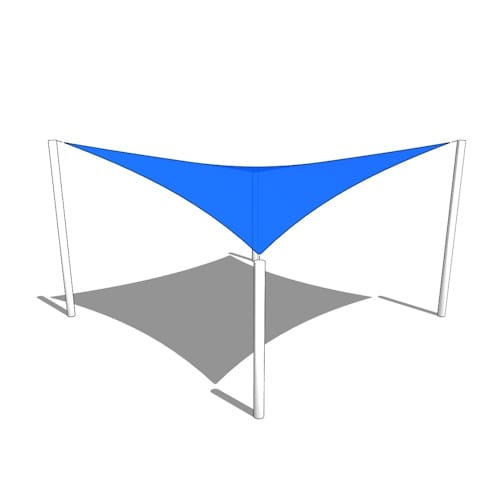 Custom Hypar - 18ft x 18ft: Tensioned Hyperbolic Shade Sail