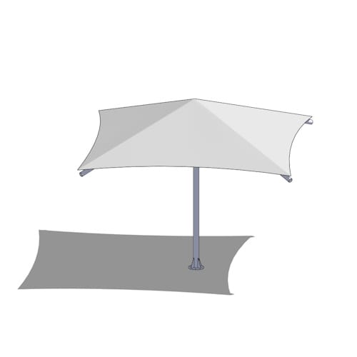 Playshade - 14ft: Semi-Tensioned Canopy - 8' Base Plate