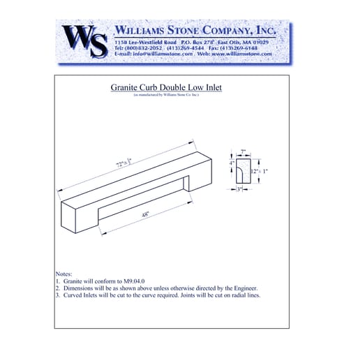 Inlets – Double Inlet Low