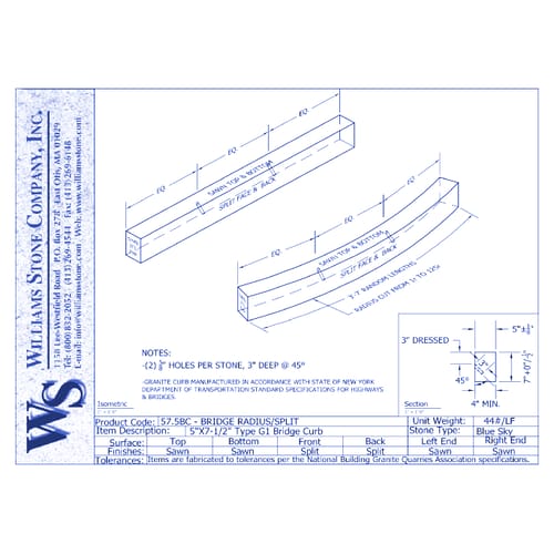 T-100 Traversable Curbing – T100 Straight & Radius-Modified