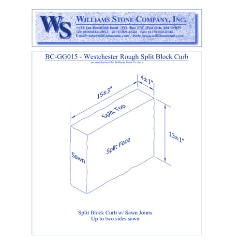 Westchester Block Curb — Creative Applications