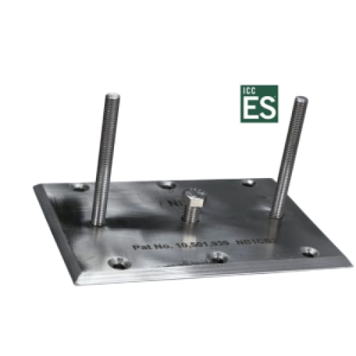 NB1CB2 - Glass Rail Curb Mount