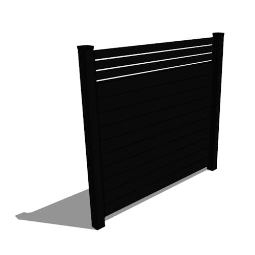 SLEEKFENCE Lineara Privacy Hybrid Fence Panel