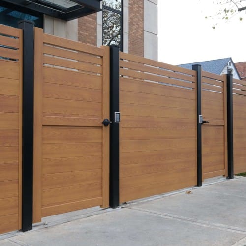 Privacy Hybrid Single Gate - SLEEKFENCE Lineara