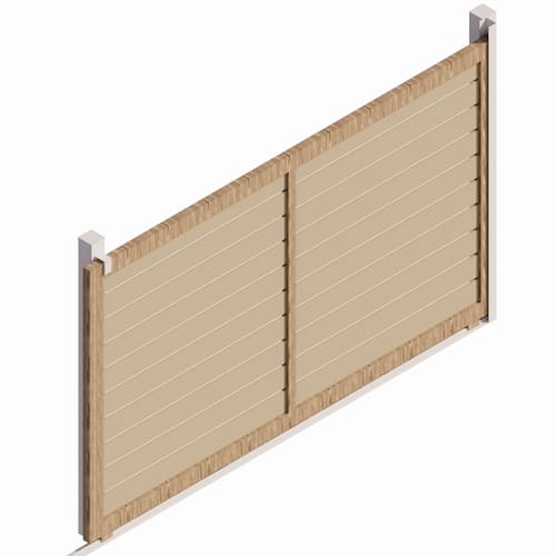 preview of Vehicular Sliding Gate - 6in Slat