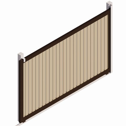Vehicular Sliding Gate - 4in Slat