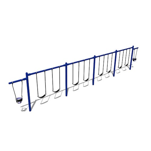 Swing Sets: 7/8 Feet High Elite Cantilever Swing - 4 Bay 2 Cantilevers (PSW420WS)