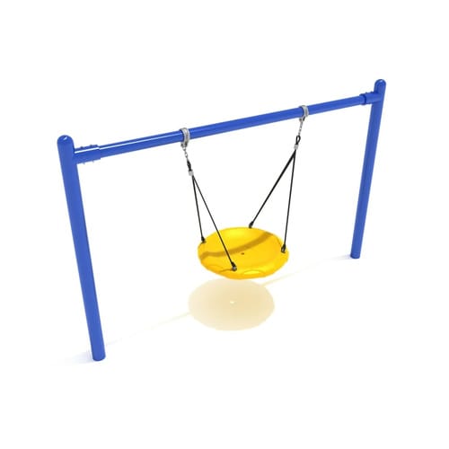 Swing Sets: 7 feet High Elite Single Post Nest Swing (PSWNT002WS) preview 2