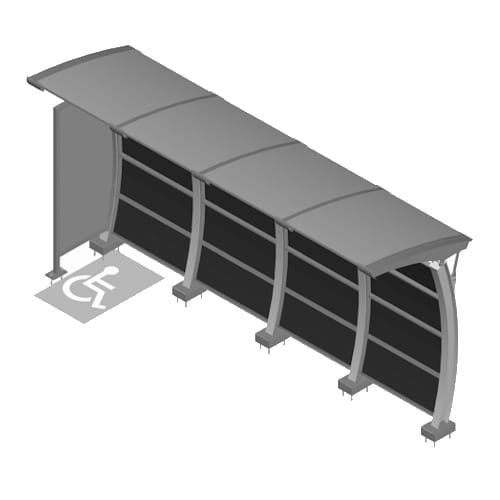 Bus Shelter: Crescent Series (90014-00)