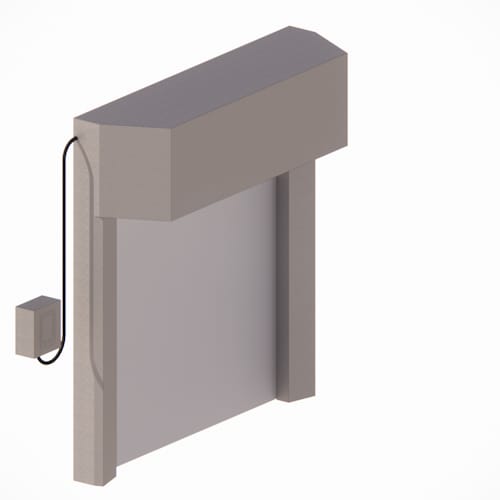Raptor Rigid High Speed Security Door - LH Drive - Radial