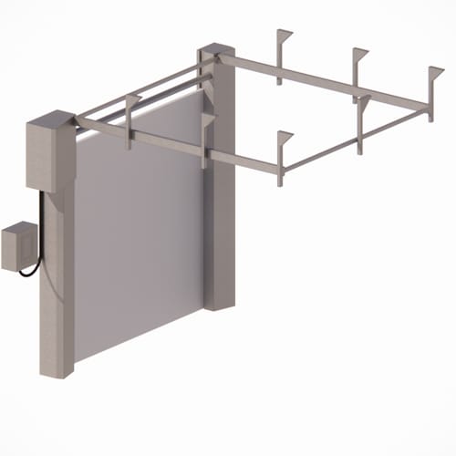 Raptor Rigid High Speed Security Door - LH Drive - Low Head Room