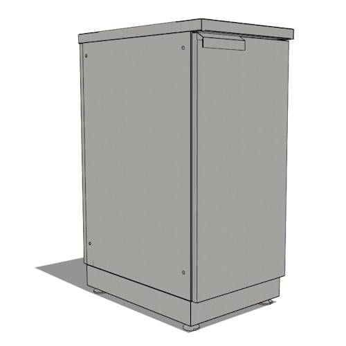 SKU 65622: Outdoor Kitchen Stainless Steel 16 in. Sink Cabinet