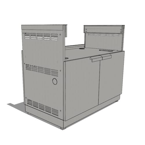 SKU 70009: Outdoor Kitchen Classic Stainless Steel Gas Grill Cabinet- 40 inch