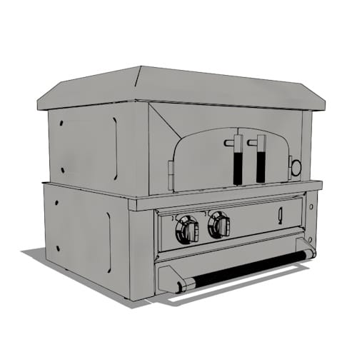 SKU 67980: Outdoor Kitchen Platinum 33 in. Built-In Pizza Oven