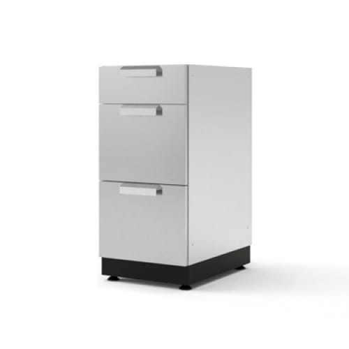 SKU 65623: Outdoor Kitchen Stainless Steel 16 in. 3-Drawer Cabinet