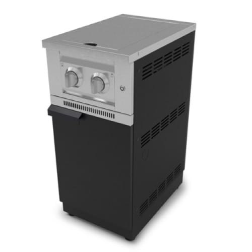 SKU 67191: Outdoor Kitchen Stainless Steel Platinum Dual Side Burner- Matte Black