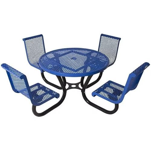 The City™ Series Round 4-Chair Picnic Table