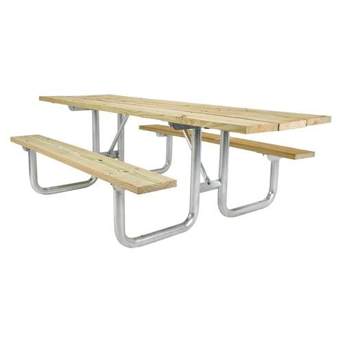 Outpost Double ADA Wood Picnic Table, Rectangular