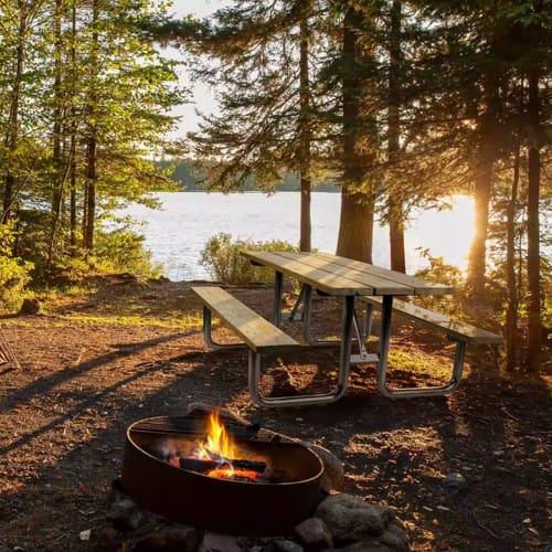 Outpost Wood Picnic Table, Rectangular