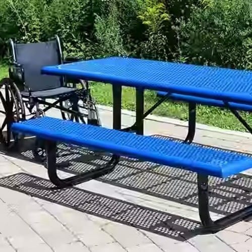 Comfort™ Series Wheelchair Accessible Rectangular Picnic Tables