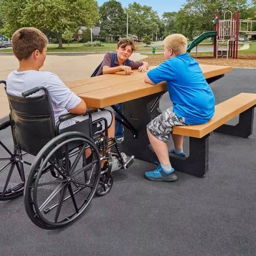 BarcoBoard™ Walk-Thru Wheelchair Accessible Table