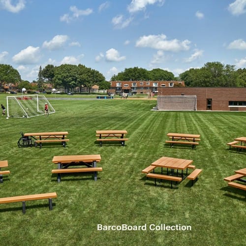 BarcoBoard™ Steel Frame Rectangular Wheelchair Accessible Picnic Tables preview 3