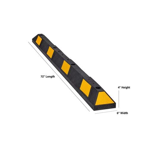 Striped Rubber Wheel Stops preview 8