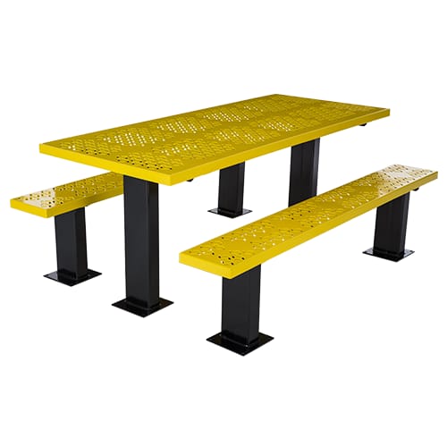 Dual Pedestal Picnic Table