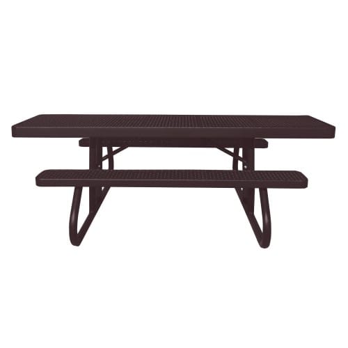 8' ADA Accessible Expanded Metal Table, Free Standing