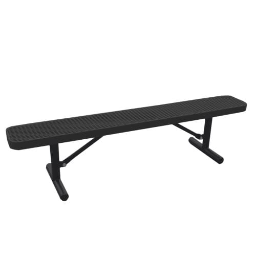 6’ Bench Without Back Expanded metal, Free Standing